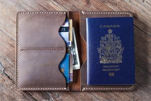 护照钱包护照夹卡包收纳3手工皮具皮艺版型图纸版型PDF电子版图纸