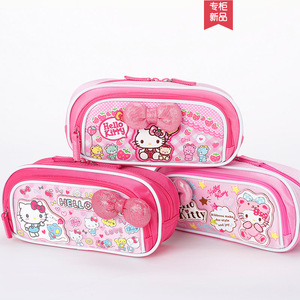 HelloKitty凯蒂猫儿童笔袋小学生韩国简约女生大容量可爱笔盒文具