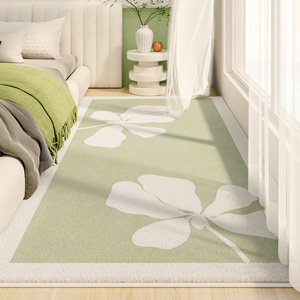 清新卧室房间地毯仿羊绒四季通用床边毯飘窗垫耐脏易清洗垫子满铺