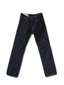 绝版 Abercrombie Fitch AF Slim 2011 男皮牌原色修身直筒牛仔裤