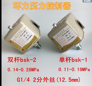 供水器压力罐水泵压力控制器 双簧环力开关 SK(03)BSK-2 10A 220V