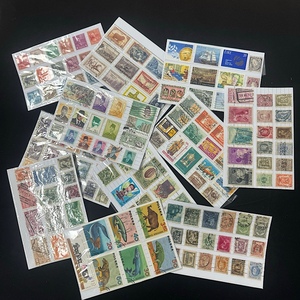 外国老邮票 盲盒系列 随机发送一帖邮票 包邮 贴纸上的老邮票
