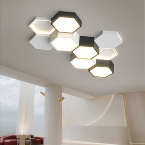几何客厅吸顶灯简约现代创意蜂巢大厅灯北欧卧室房间灯广东中山灯