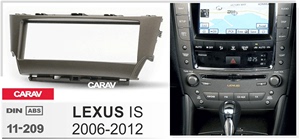 雷克萨斯 IS 06-12;单锭汽车音响DVD/CD/通用机导航改装面框面板