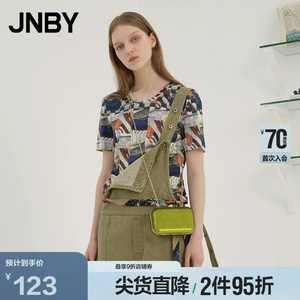 【春夏专享】JNBY/江南布衣春夏折扣上衣圆领短袖T恤女