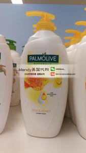 英国代购 Palmolive 棕榄蜂蜜牛奶沐浴露750ML光滑柔嫩有弹性