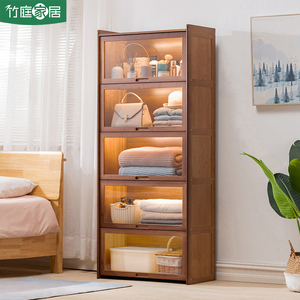 衣柜家用卧室放被子的专用储物柜简易衣橱出租房用实木小型收纳柜