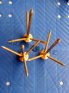 纯铜避雷针单叉三叉避雷针屋顶楼顶工程用全铜避雷针