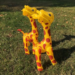 现货PVC充气长劲鹿动物儿童充气玩具夜市摆摊玩具可爱梅花鹿动物