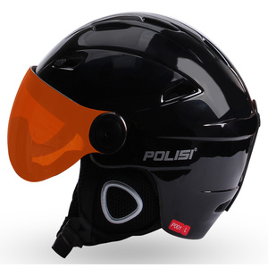 POLISI专业滑雪头盔雪镜一体式男女户外单双板安全防撞雪盔帽护具