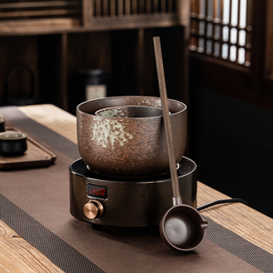 泓生茶器小号陶瓷煮茶器电陶炉套装复古煮茶炉煮茶碗普洱茶具黑茶