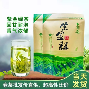 新茶绿茶2024春茶河源紫金禅茶龙窝绿茶客家农家浓香茶叶散装500g