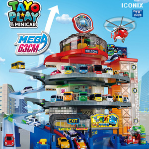 韩国tayo太友公交巴士儿童玩具男孩迷你新款超级大楼玩具车轨道