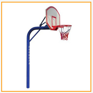 户外标准地埋休闲娱乐固定篮球架体育器材厂家直供儿童玻璃篮球框