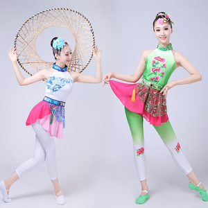青青竹儿舞蹈服装古典舞演出服女中国风新款套装清新淡雅民族成人