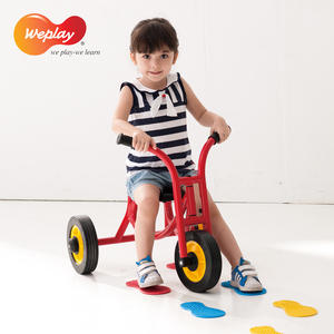 台湾Weplay三轮车大中小号幼儿园玩具3岁-7岁儿童脚踏车铁质童车