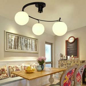 创意异形3头餐厅灯美式简约5头卧室现代家用客厅吊灯LED个性艺术