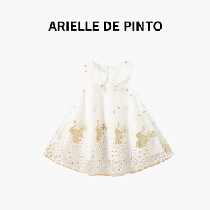 法国ARIELLE DE PINTO童装女童连衣裙夏款女宝宝孔雀裙洋气时髦