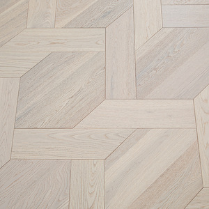 中国结异形拼花地板黑胡桃/橡木多层实木复合地板e0地暖地热个性