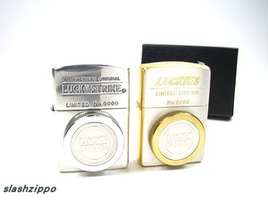 zippo烟草1995年好彩大贴章防水仓求生仓样机对机 LUCKY STRIKE