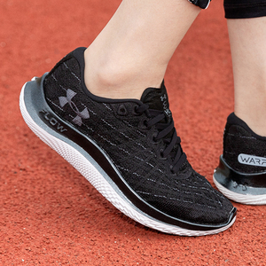新款 UA安德玛店女鞋黑色网面运动透气训练跑步鞋3025222系带