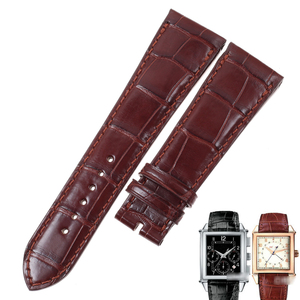 手表带适用于芝柏GP男表1945系列25835 美洲鳄鱼皮表带 真皮22/24
