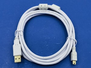 2米 mini USB数据线 T型口 双磁环屏蔽线 抗干扰 V3口 键盘数码相机MP3老人机PLC编程