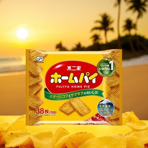 日本零食品不二家小麦黄油千层饼酥性饼干38枚入进口零食休闲食品