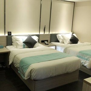 酒店宾馆床标准间套房大床单人床1.2米 软包床头 床屏靠板床头柜