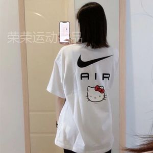 Nike耐克Hello Kitty男女大勾子高考考试全对满分短袖T恤DR6075