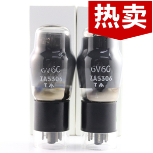 一批全新英国GEC 6V6G/6F6/6K6/6P6P带D环喷碳葫芦身6v6电子管