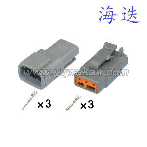 DTM06-3S汽车接插件DTM04-3P 汽车连接器 含端子DJ70310Y-1-11/21