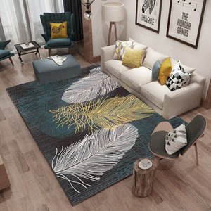 北欧简约地毯客厅现代沙发茶几地垫房间可爱卧室床边毯满铺榻榻米
