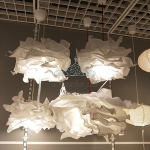 IKEA宜家 克鲁宁吊灯罩个性创意餐厅灯纸质北欧装饰云朵吊灯