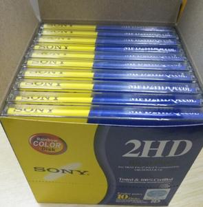 Sony/索尼10片装 绣花机纺织机用 SONY电脑磁盘 3.5寸软盘 1.44M