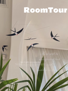 幼儿园环创材料装饰空中吊饰燕子平衡insDIY教室走廊环境布置北欧