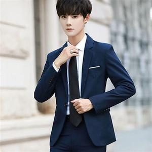 十八岁成人礼服男生70-210斤男士西服套装休闲青少年学生韩版职业