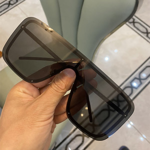 新杨树林大框黑超眼镜风镜一片式连体墨镜女网红同款显瘦新太阳镜