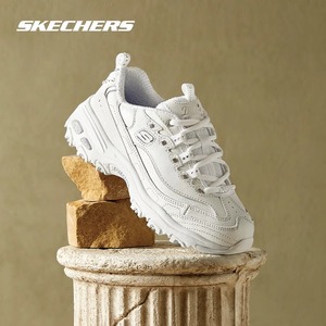 Skechers斯凯奇春夏女鞋增高老爹鞋潮流铆钉蛇纹轻质休闲鞋运动鞋