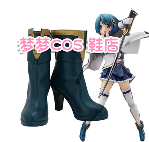 1025 -2 魔法少女小圆 美树沙耶加 cos鞋cosplay鞋来图定制