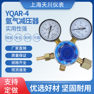 天川牌YQAR系列双表流量管氩气减压器气体减压阀压力表上海减压器