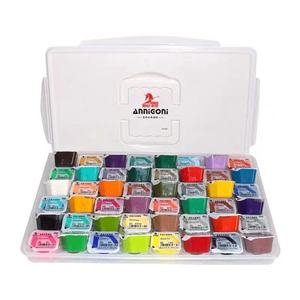 包邮阿尼戈尼24色果冻颜料水粉颜料30ml绘画颜料带盒子无甲醛颜料