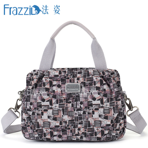 Frazzil/法姿女包手提包新款花色帆布包休闲女式斜挎包百搭妈妈包