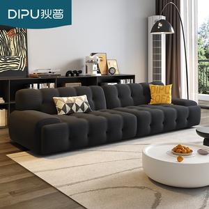 狄普科技布沙发客厅2024年新款简约现代轻奢设计师奶油风布艺沙发
