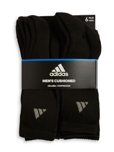 Adidas/阿迪达斯男士袜子中筒六双装纯色舒适透气正品L5760T