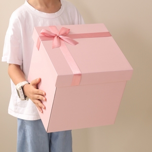 520情人节礼物盒超大号正方形礼品盒空盒子送女友生日礼物包装盒