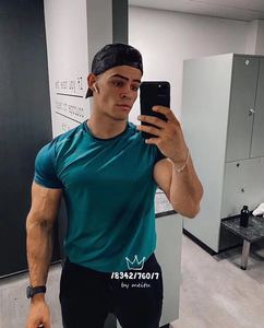 gymshark英国单ins同款鲨鱼短袖健身短袖男速干T恤运动