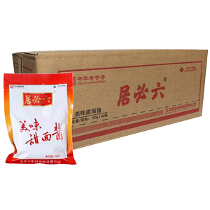 六必居甜面酱150g*60袋 蘸酱炸酱面烤鸭酱家用蘸酱炸酱面甜黄面酱