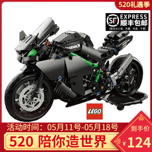 川崎h2r摩托车系列ninja400模型乐高成年高难度男孩拼装玩具礼物