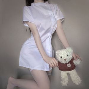 2024跨年制服日系软妹少女内衣性感圆领短裙绑带护士制服私房套装